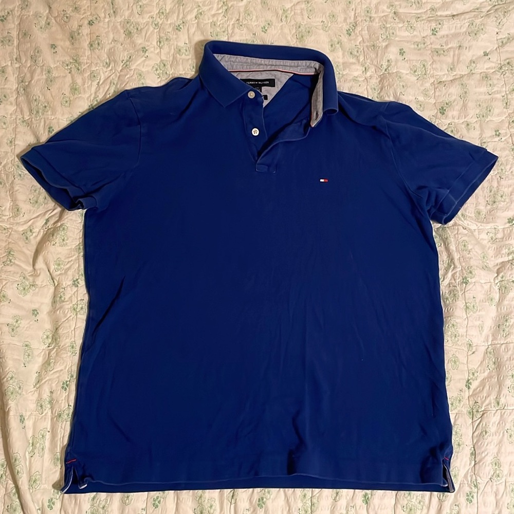 Tommy Hilfiger Mens Custom Fit Interlock Polo Shirt